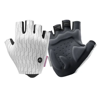 Rockbros MTB Cycling Gloves, Size S - White and Black