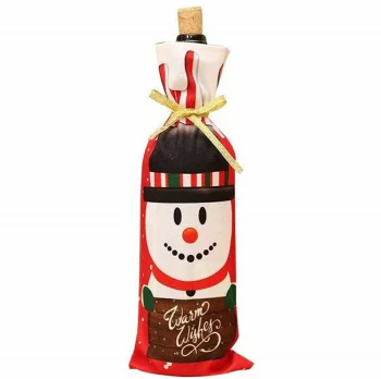 Christmas snowman bottle case