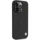 BMW Leather Quilted Case for iPhone 14 Pro, Black