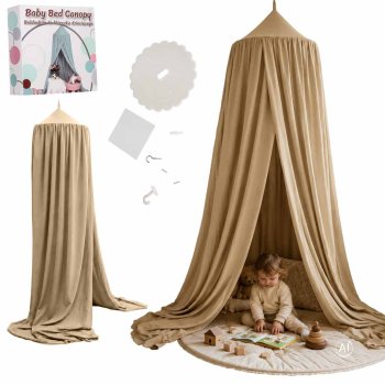 Kids Bed Canopy / Hanging Tent, Beige