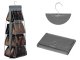 Hanging Closet Organizer for Bags and Shoes, 8 Pockets, Grey