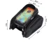 Waterproof Bike Frame Bag with Phone Case up to 7\", Black