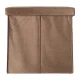 Folding Velour Storage Ottoman Bench 77x38x37 cm, Brown