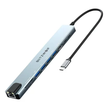 Blitzwolf BW-TH5 10in1 USB-C Docking Station, Silver
