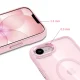 Tech-Protect Magmat MagSafe Case for iPhone 16e / 17e, Soft Pink Clear