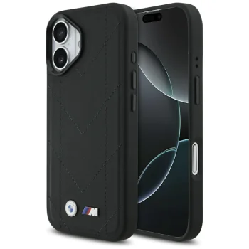 BMW M Quilted Logo MagSafe Case for iPhone 17, Black
