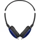 JVC HA-S160M-AU Wired On-Ear Headphones with Microphone, Blue