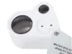 Folding Pocket Jeweler\'s Loupe with 2 LED Lights 30x 60x, Silver