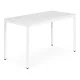 Modernhome NORD-MRW-W Table 120x60 cm, White Marble