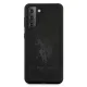 Samsung Galaxy S21 (SM-G991) US Polo Silicone On Tone Case Cover (USHCS21SSLHRTBK), Black