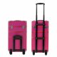 3-in-1 Professional Rolling Makeup Trolley Case 61x36x25 cm, Red
