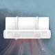 Universal air conditioner deflector 56–92 cm, white