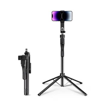 Orico SPN185 Selfie Stick Tripod with 1/4" Thread and Bluetooth 5.2, Black