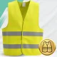 Reflective Warning Vest Class 2 Visibility Yellow One Size