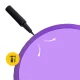 4Fizjo Reh Ball 55 cm Exercise Ball, Purple