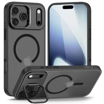 Tech-Protect iPhone 17 Pro Case MagStand MagSafe, Matte Black
