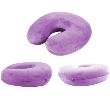 Memory violet travel pillow