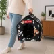 Foldable Dog and Cat House Bed with Removable Mat L, Black