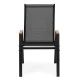 MultiGarden Garden Chair Set, 4 pcs, Black