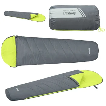 Bestway 68102 camping sleeping bag, 220x75 cm, green