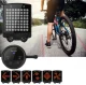 Bicycle LED Light with Turn Signal and Laser