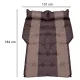 Inflatable Car Mattress, Double, 184x131 cm, Brown