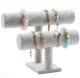 Jewelry Display Stand with Double Roller AG545D, Grey