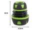 Garden Hose Repair Connector 1/2 to 3/4 Inch Adapter DIVO, Green-Black