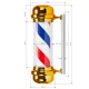 Gabbiano BB-02 Large Illuminated Barber Pole, Gold