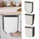 Foldable hanging trash bin, 8L, white