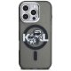 Karl Lagerfeld IML Glitter Karl & Choupette MagSafe vāciņš iPhone 16 Pro Max - Melns