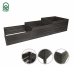 Raised Garden Bed Klasika Garden, Staircase, 225x75 cm, Brown