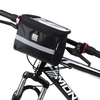 Wozinsky Bike Handlebar Bag with Phone Case 2L, Black