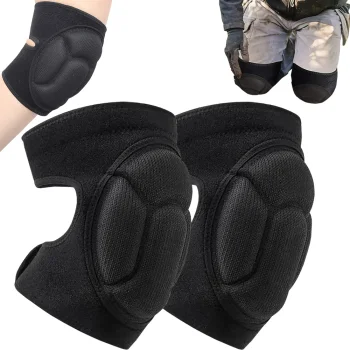Soft Knee Pads for Garden and Work, 2 pcs, Black