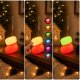 Silikona LED nakts lampiņa Ziemassvētku zeķe, USB, 3 režīmi