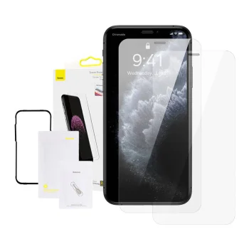 Baseus 0.3mm Tempered Glass for iPhone XS Max / 11 Pro Max (2 pcs), Black