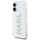 Karl Lagerfeld IML Rhinestones Logo Case for iPhone 16, Transparent