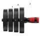 4Fizjo Adjustable Bitumen Dumbbells with Barbell, 2 x 10 kg