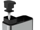 Kitchen Sink Organizer with Soap Dispenser and Sponge Holder, 340ml, Silver/Black