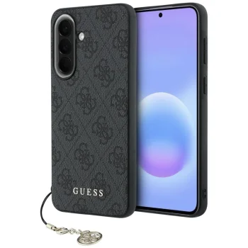 Guess 4G Charm Case for Samsung Galaxy A37 5G, Black