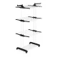 ModernHome Vertical Foldable Clothes Drying Rack with Wheels