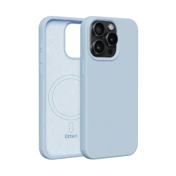 Etteri Silicone Mag Case for Apple iPhone 15 Pro 6.1", Light Blue