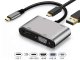 USB-C Adapter with HDMI 4K, VGA, USB 3.0 and USB-C Power Delivery