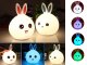 Kid\'s Silicone LED RGB Light Night Lamp, Rabbit