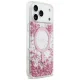 Guess Resin Bottom Glitter MagSafe Case for iPhone 17 Pro Max, Pink