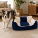Soft Pet Bed for Dogs and Cats Size L (75x56x25 cm), with Waterproof Bottom