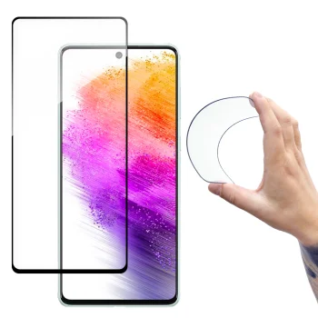 Wozinsky Full Cover Flexi Hybrid Tempered Glass for Samsung Galaxy A73, Transparent