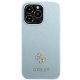 Guess Saffiano 4G Small Metal Logo Case for iPhone 13 Pro Max - Blue