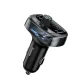Baseus S-09 Bluetooth FM Transmitter for Car, 18W USB Car Charger MP3 Player, Black