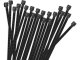 Nylon cable ties 3.6x200 mm, 100 pcs, black